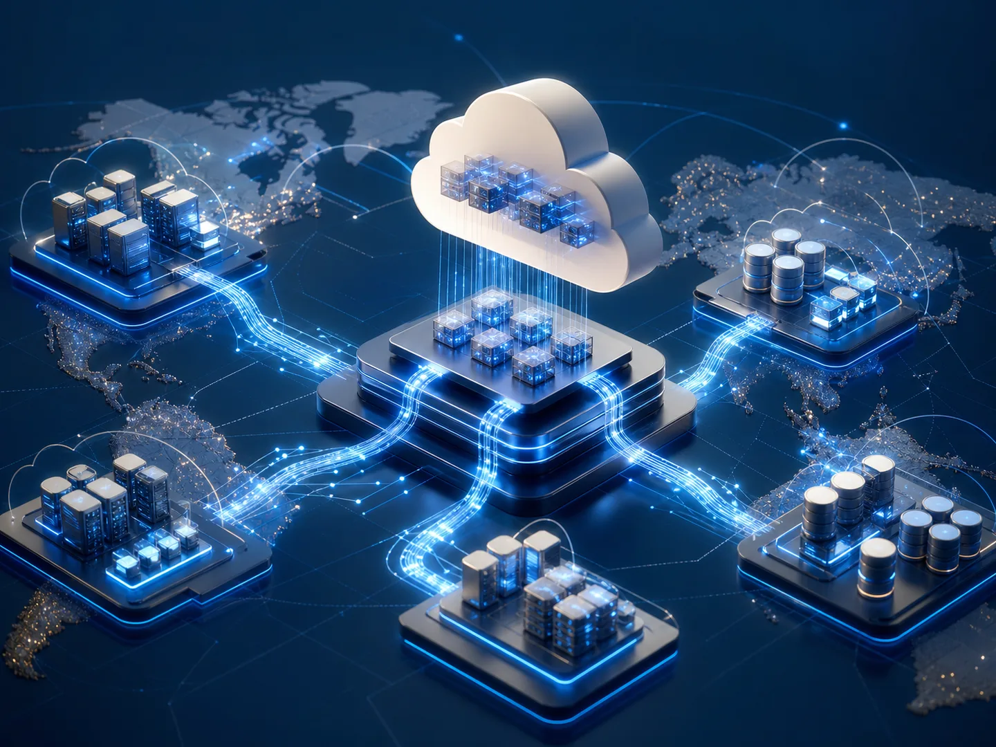Cloud computing illustration